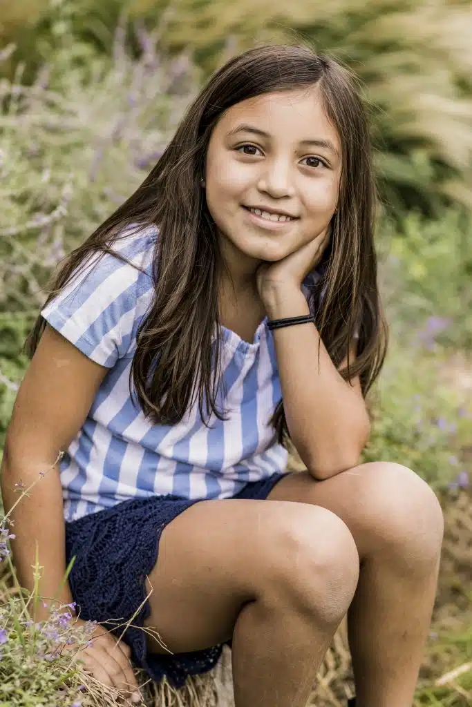 4th grade girl sitting